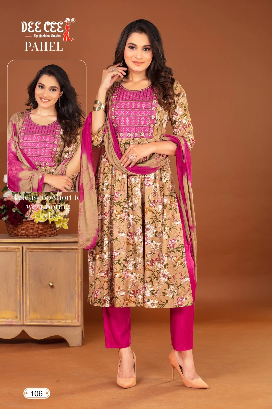 Deecee Pahel Rayon Foil Print Wholesale Readymade Salwar Suit Catalog — Wholesale Salwar Suits, MPA wholesale from Surat - Gallery Image 3